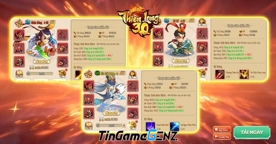 Game chiến thuật tam quốc phá cách Thiên Long 3Q