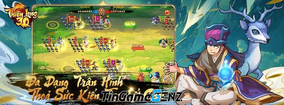 Game chiến thuật tam quốc phá cách Thiên Long 3Q