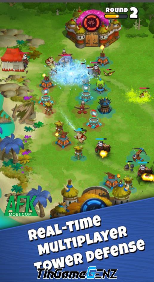 Game chiến thuật thủ tháp PvP Tower Rush Legends với chủ đề thế giới động vật