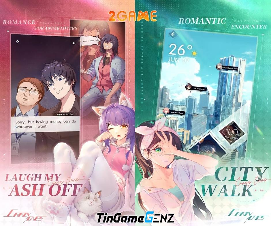 Game Crazy Ones mang phong cách anime đẹp mắt.