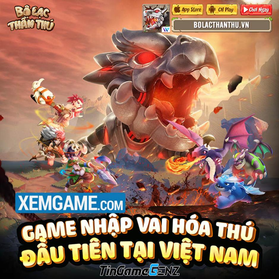 Game đấu pet Bộ Lạc Thần Thú ra mắt và tổ chức event đua Top nhận quà hấp dẫn.