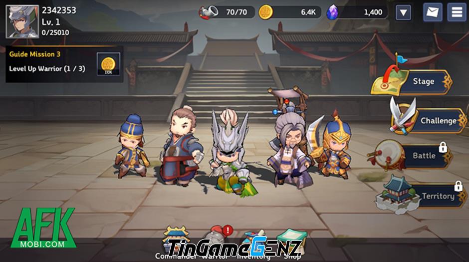 Game đấu tướng chiến thuật Three Kingdoms Tempest: Bối cảnh Tam Quốc quen thuộc