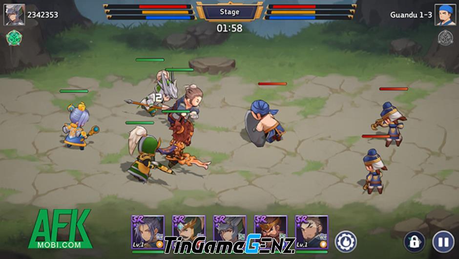 Game đấu tướng chiến thuật Three Kingdoms Tempest: Bối cảnh Tam Quốc quen thuộc