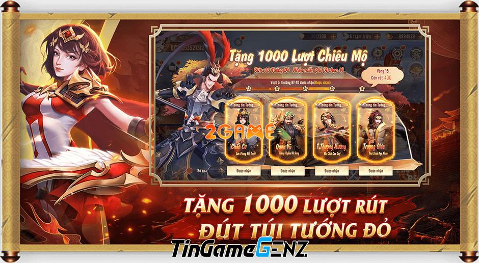 Game đấu tướng Tam Quốc 