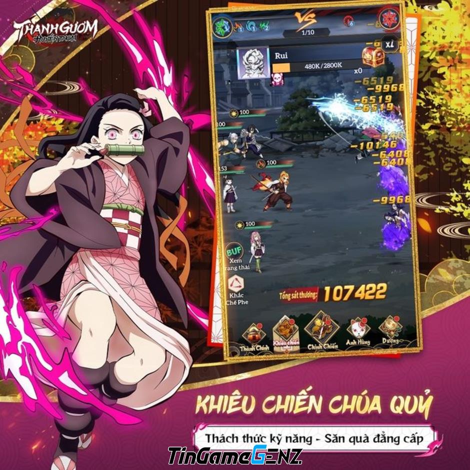 Game đấu tướng thẻ bài Thanh Gươm Huyền Thoại lấy đề tài Demon Slayer sắp ra mắt