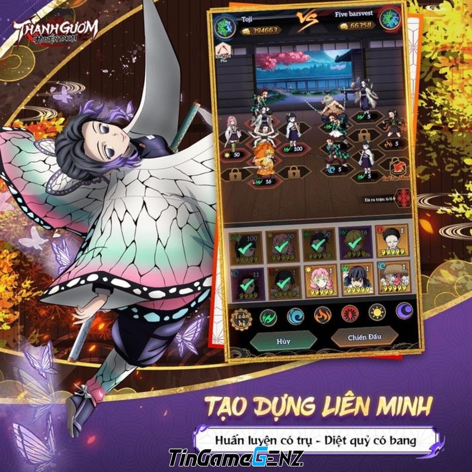 Game đấu tướng thẻ bài Thanh Gươm Huyền Thoại lấy đề tài Demon Slayer sắp ra mắt