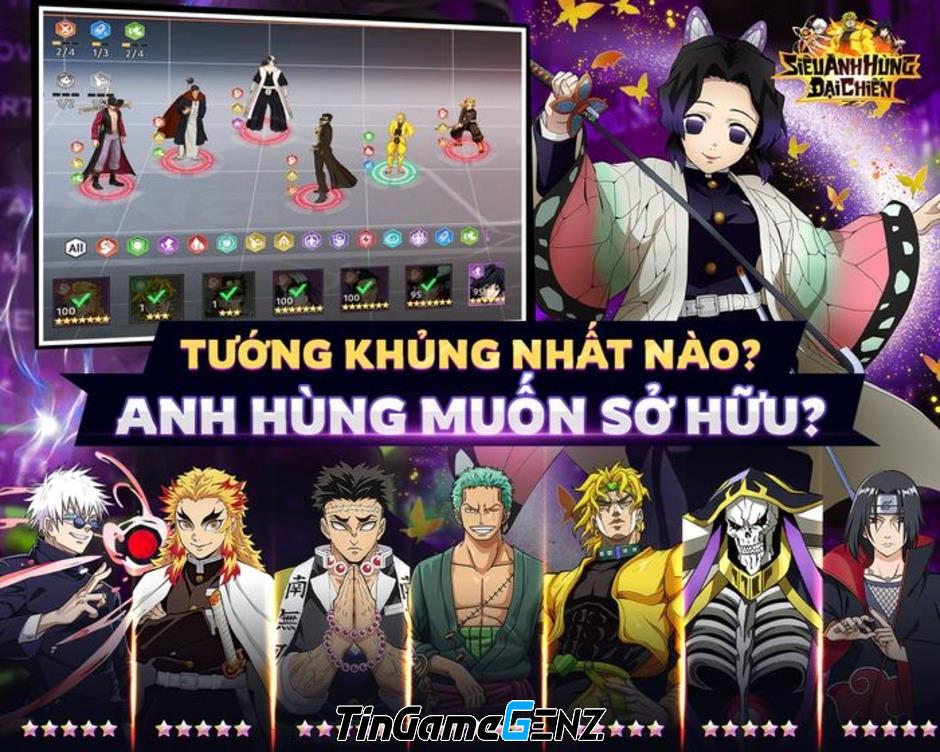 Game đấu tướng Vũ Trụ Anime 3D - Siêu Anh Hùng Đại Chiến sắp ra mắt