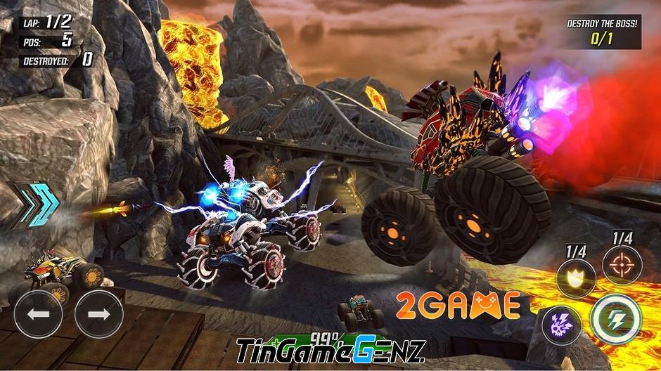 Game đua xe tải RACE: Rocket Arena Car Extreme đạt 50 triệu lượt tải trên Google Play.