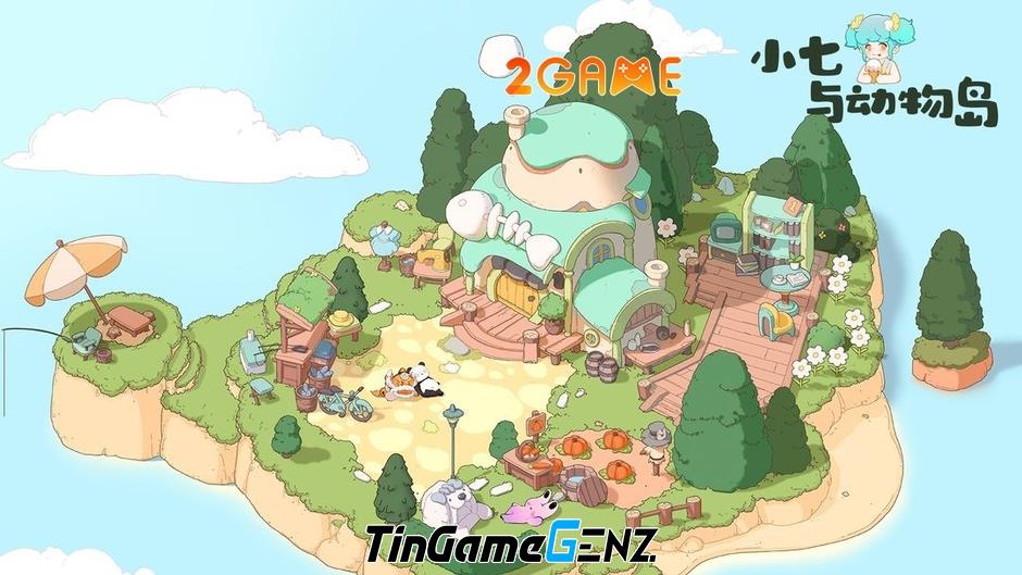 Game giải đố xếp hình Animal Island Mobile với lối chơi chill