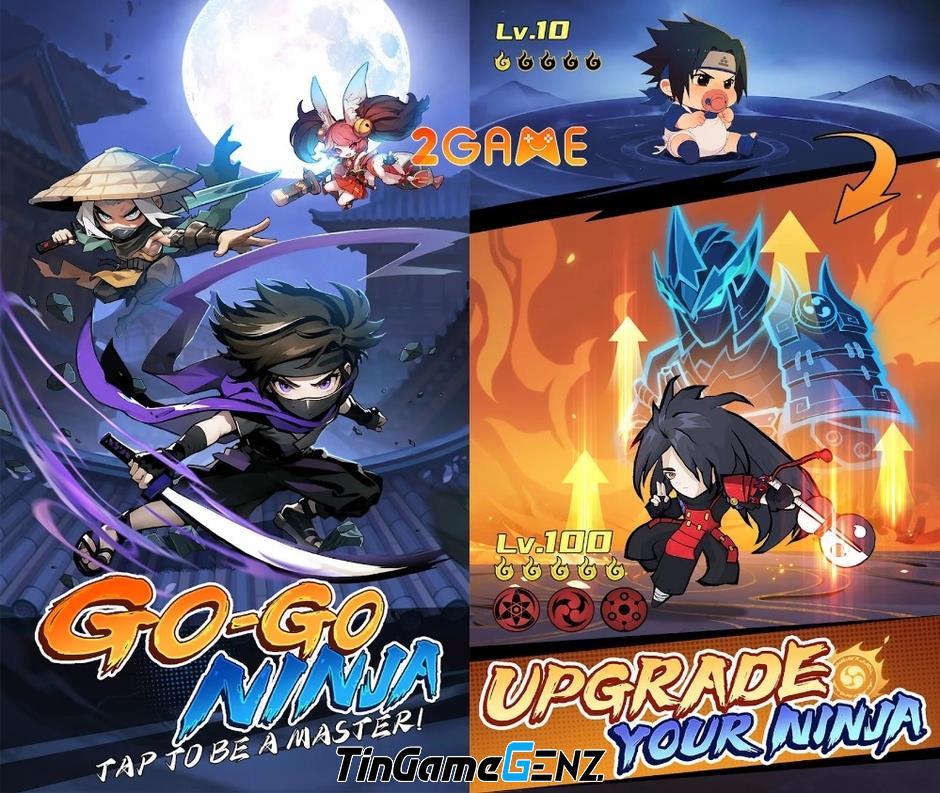 Game Go Go Ninja: Khám phá thế giới Ninja và mở rương đầy bí ẩn