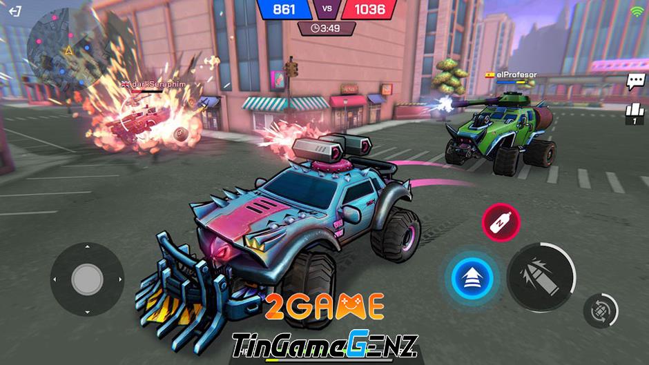 Game hành động Battle Cars: Fast PVP Arena - Phiên bản Rocket League