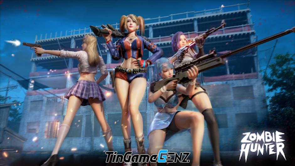 Game hành động sinh tồn Zombie Hunter: Dàn nhân vật mỹ nữ