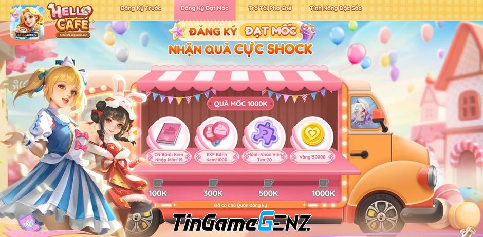 Game Hello Café VNG chính thức mở đăng ký tại Việt Nam, tạo trend khắp Đông Nam Á