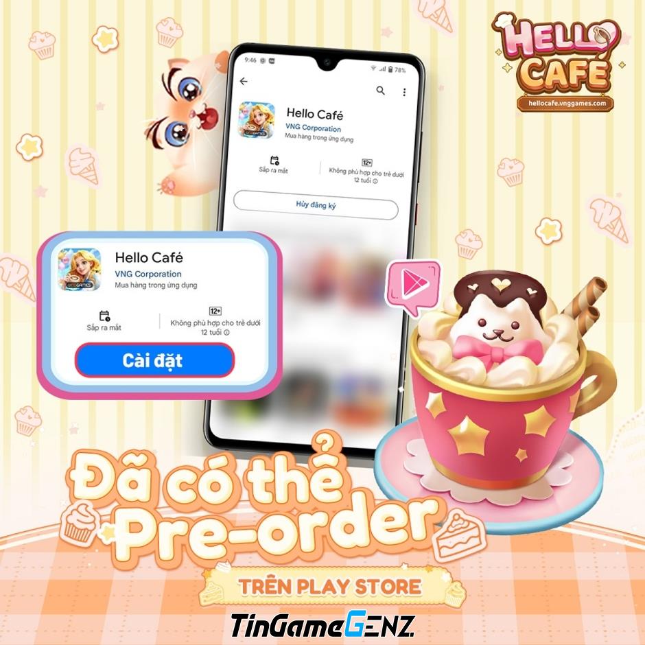 Game Hello Café VNG chính thức mở đăng ký tại Việt Nam, tạo trend khắp Đông Nam Á