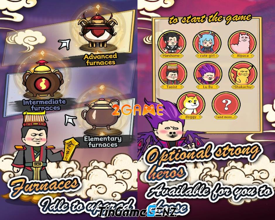 Game Idle Alchemy - Giả kim thuật nhàn rỗi với nhân vật hài hước