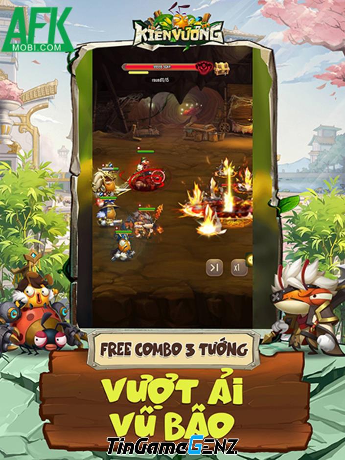 Game idle chiến thuật thẻ tướng Kiến Vương 3Q Mobile ra mắt tại Việt Nam