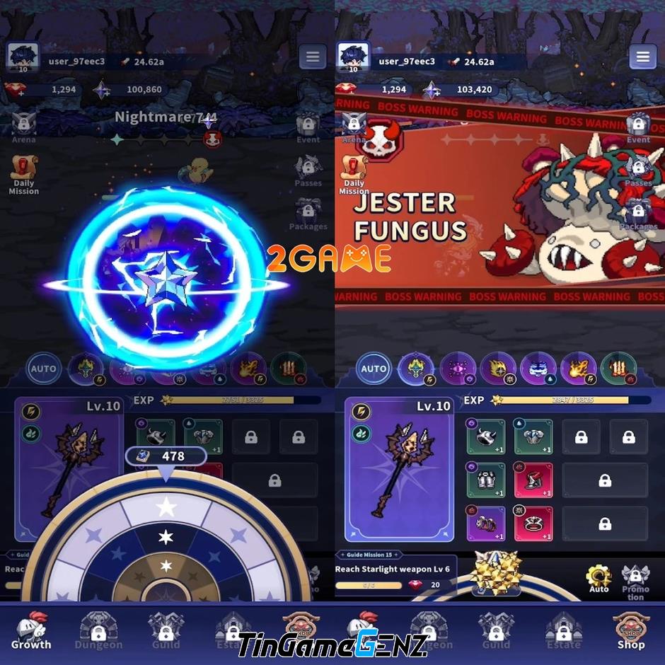 Game Idle RPG StarKnights Mobile độc đáo từ Hàn Quốc