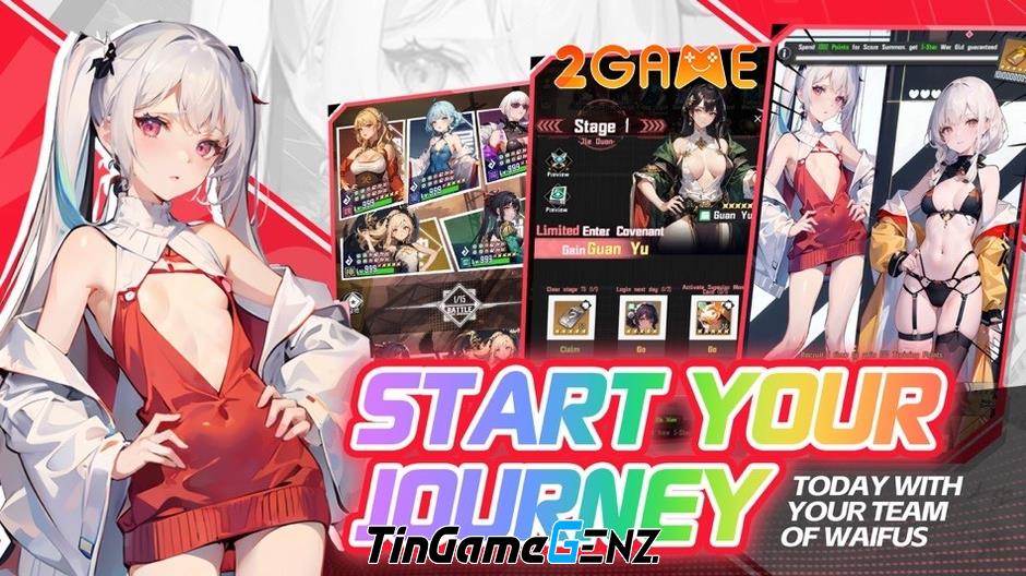 Game Idle RPG Waifu Zone:Combat với dàn nhân vật 