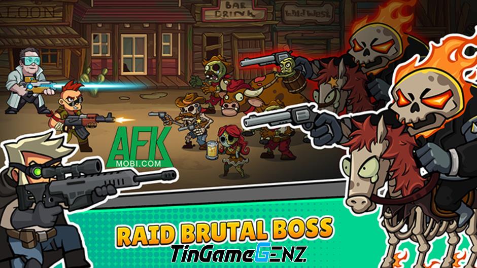 Game idle Undead Land: Zombie Roadkill - thế giới hậu tận thế zombie