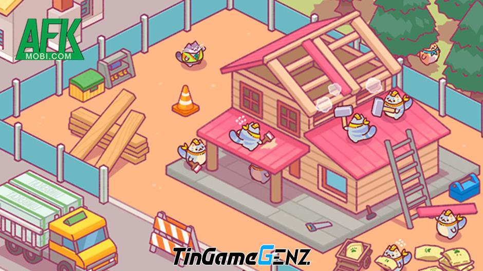 Game Lumbercat: Idle Tycoon - Trò chơi về những chú Mèo chăm chỉ