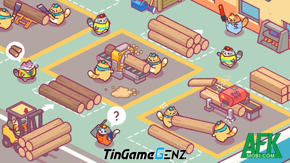 Game Lumbercat: Idle Tycoon - Trò chơi về những chú Mèo chăm chỉ