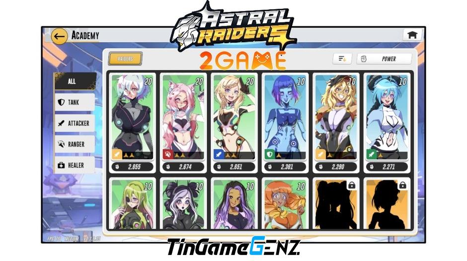 Game Mecha 3D Astral Raiders với dàn waifu xinh đẹp