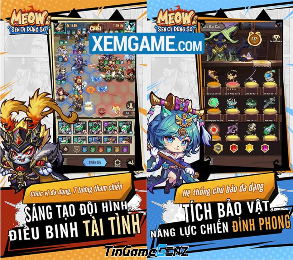 Game Meow! Sen Ơi Đừng Sợ: tôn vinh 