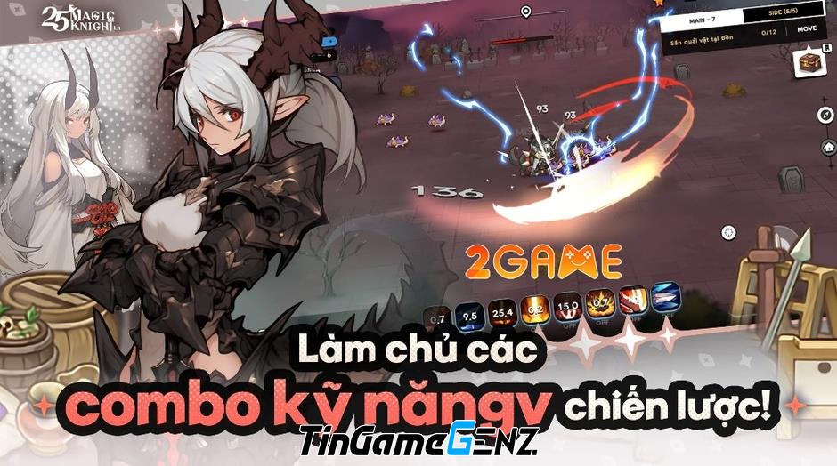 Game MMORPG 2D 25 Magic Knight Lane với lối chơi độc đáo