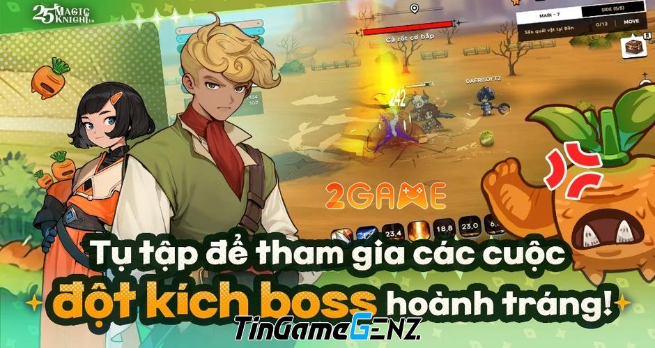 Game MMORPG 2D 25 Magic Knight Lane với lối chơi độc đáo