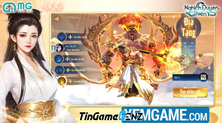 Game MMORPG "Nghịch Duyên Thiên Ý" mở hẹn trước, tặng quà khủng 90% Trọn Đời