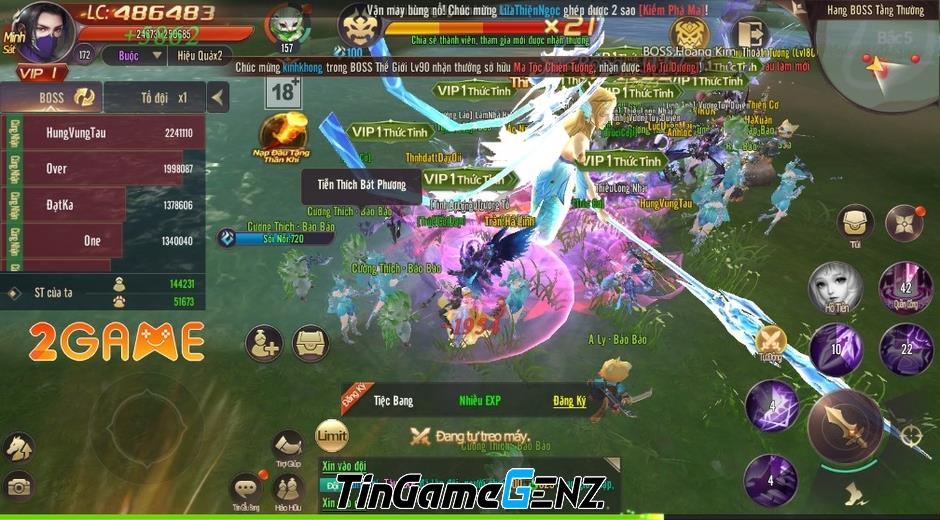 Game MMORPG Tiên Vương 4D: Hiệu ứng đẹp mắt 