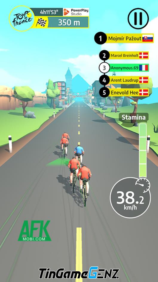 Game mô phỏng đua xe đạp Tour de France với lối chơi đơn giản