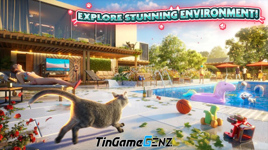 Game mô phỏng mèo hoàn hảo đến từ Cat Simulator 2 trên Android và IOS.