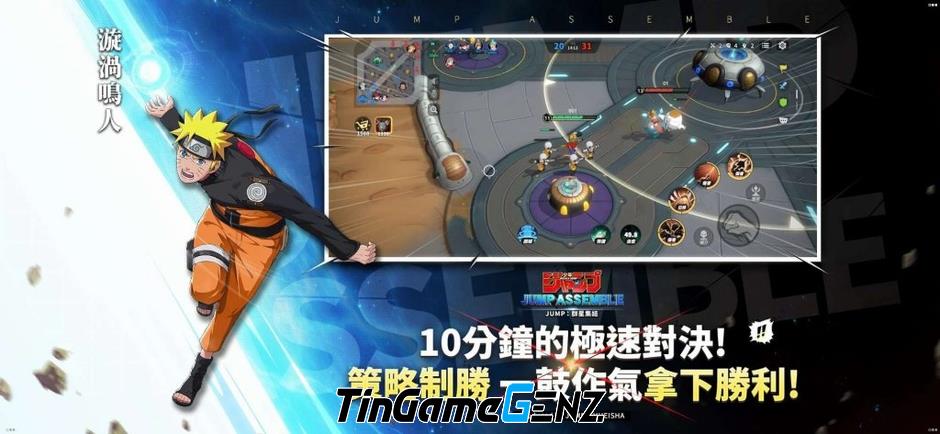 Game MOBA JUMP Assemble: Tập hợp nhân vật từ manga, anime nổi tiếng