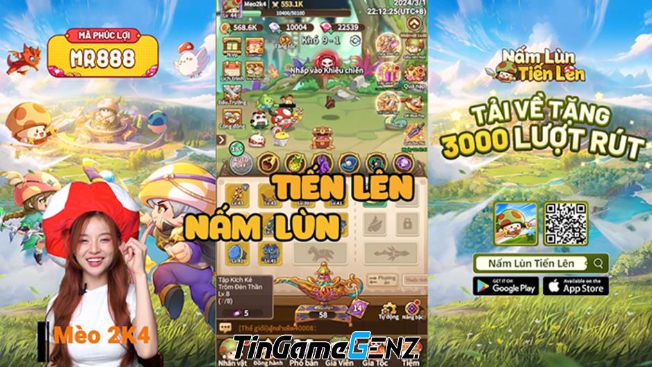 Game mobile Nấm Lùn Tiến Lên: Cơ hội nhận xe hơi Mercedes-Benz C200 cho game thủ