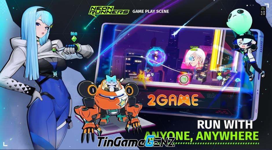 Game Neon Runners - Chạy đua theo phong cách màn hình ngang độc đáo