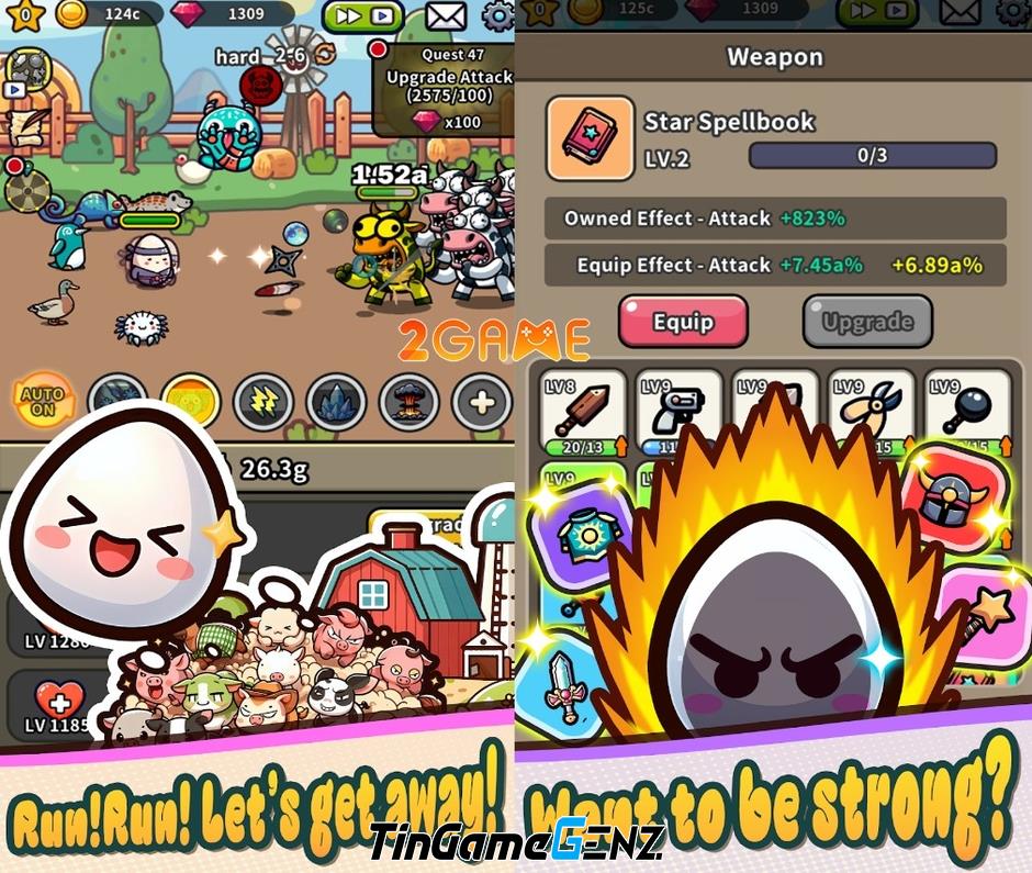 Game nhàn rỗi Legend of Egg: Idle RPG với bối cảnh cực chill