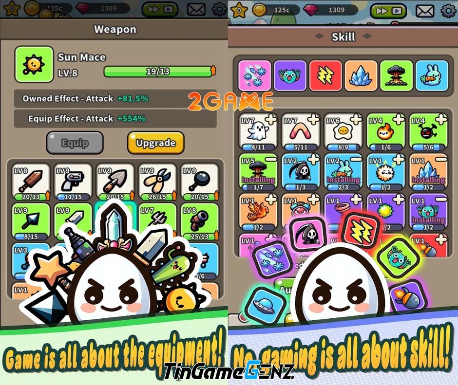 Game nhàn rỗi Legend of Egg: Idle RPG với bối cảnh cực chill