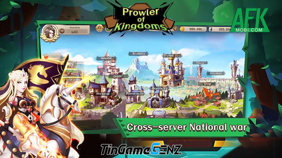 Game nhập vai đấu tướng chiến thuật Prowler of Kingdom: Thần thoại Châu Âu