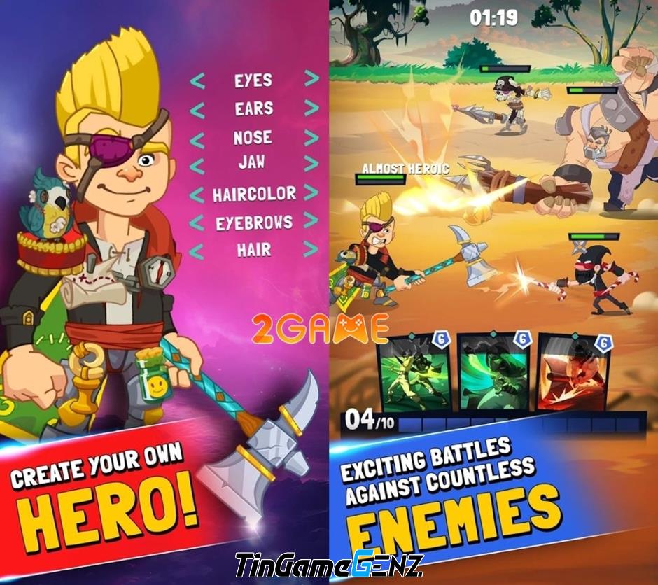 Game nhập vai giả tưởng Almost Heroic - Sự vui nhộn độc đáo