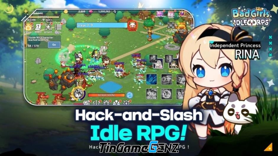 Game nhập vai hành động Bad Girls IDLE RPG với dàn nhân vật nữ cá tính