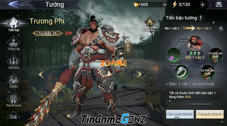 Game nhập vai hành động Đỉnh Phong 2 Tân Tam Quốc: Trải nghiệm siêu phẩm chặt chém