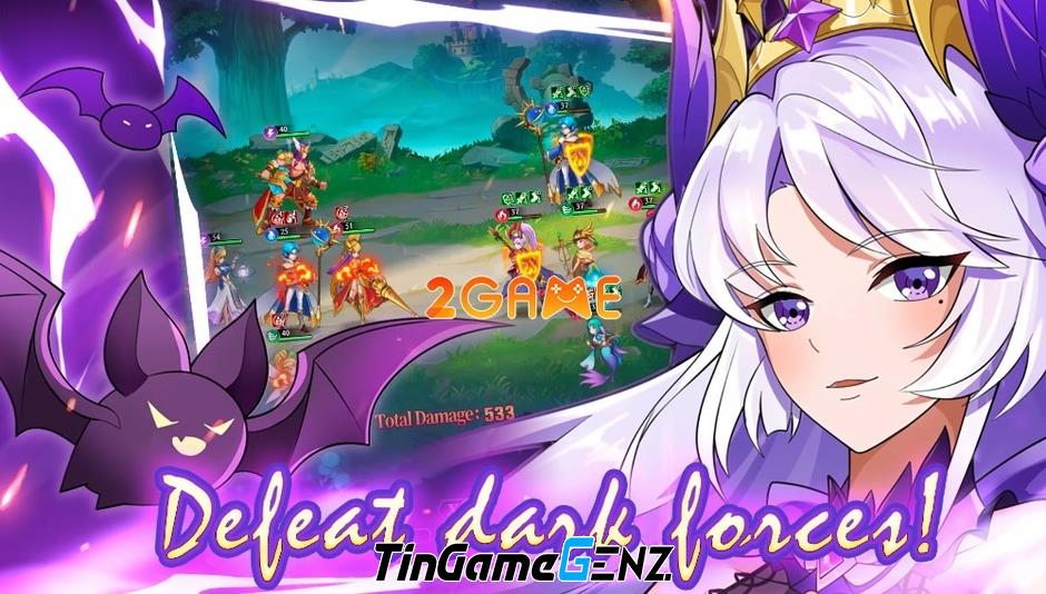 Game nhập vai Hero Element với đồ họa anime cổ điển