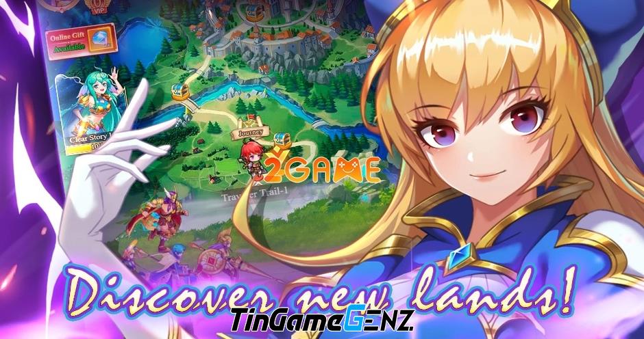 Game nhập vai Hero Element với đồ họa anime cổ điển