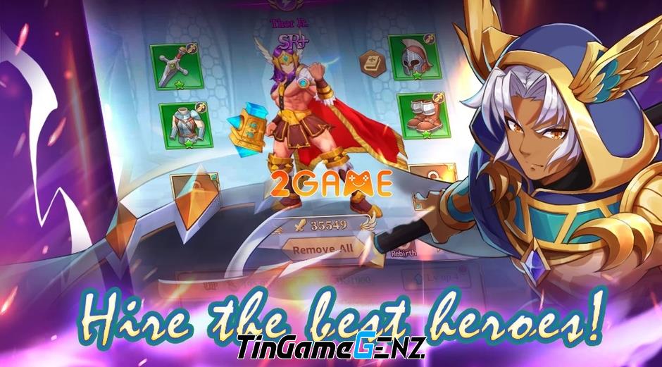 Game nhập vai Hero Element với đồ họa anime cổ điển