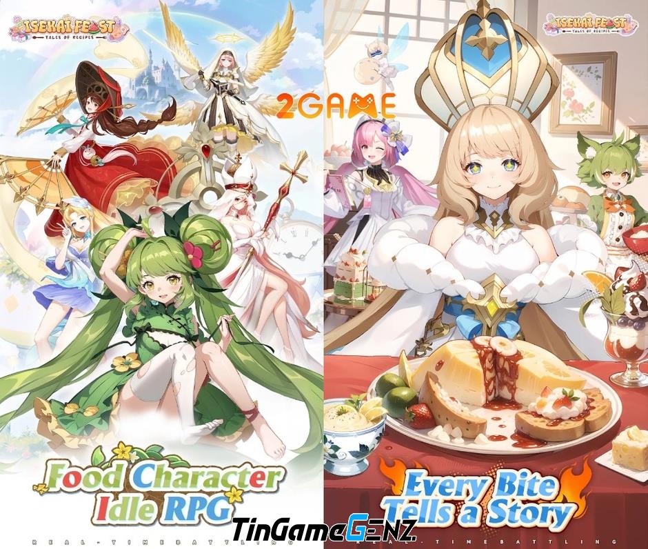 Game nhập vai Isekai Feast: Tales of Recipes với đồ họa anime tươi sáng