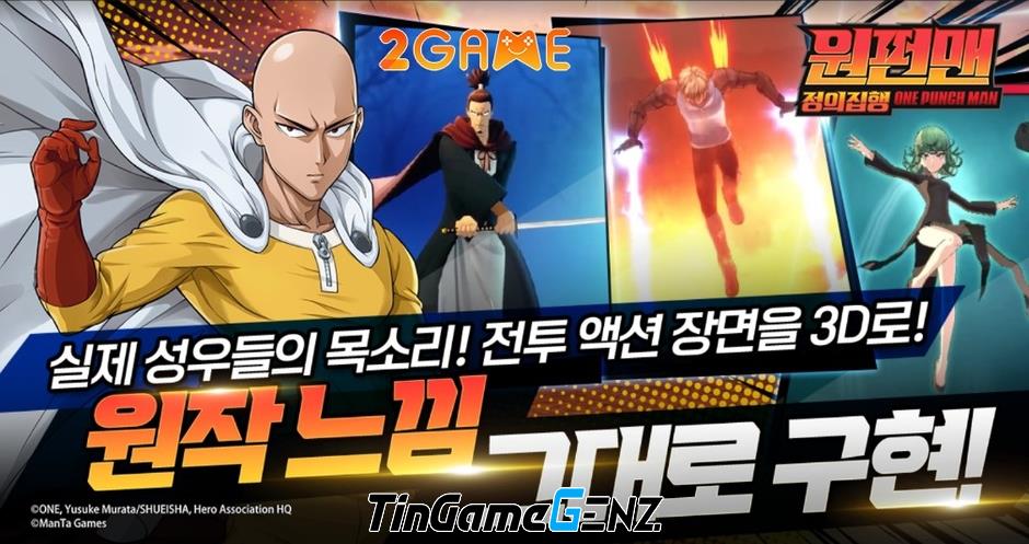 Game nhập vai One Punch Man: Execution of Justice đang là hiện tượng tại Hàn Quốc