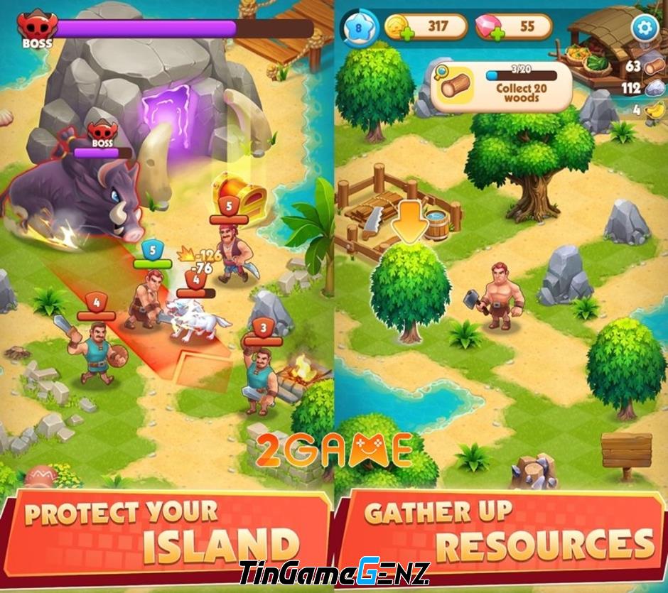 Game nhập vai sinh tồn, chế tạo Exilesland sắp ra mắt