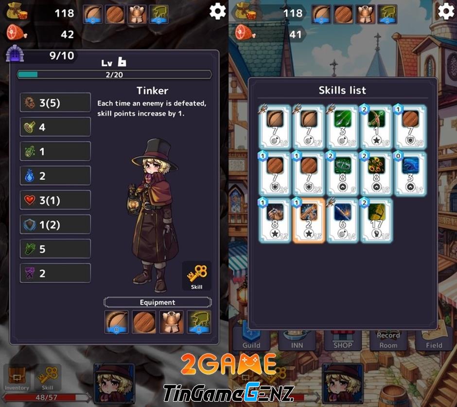 Game nhập vai thẻ bài Zakuzaku Craft không theo kiểu roguelike