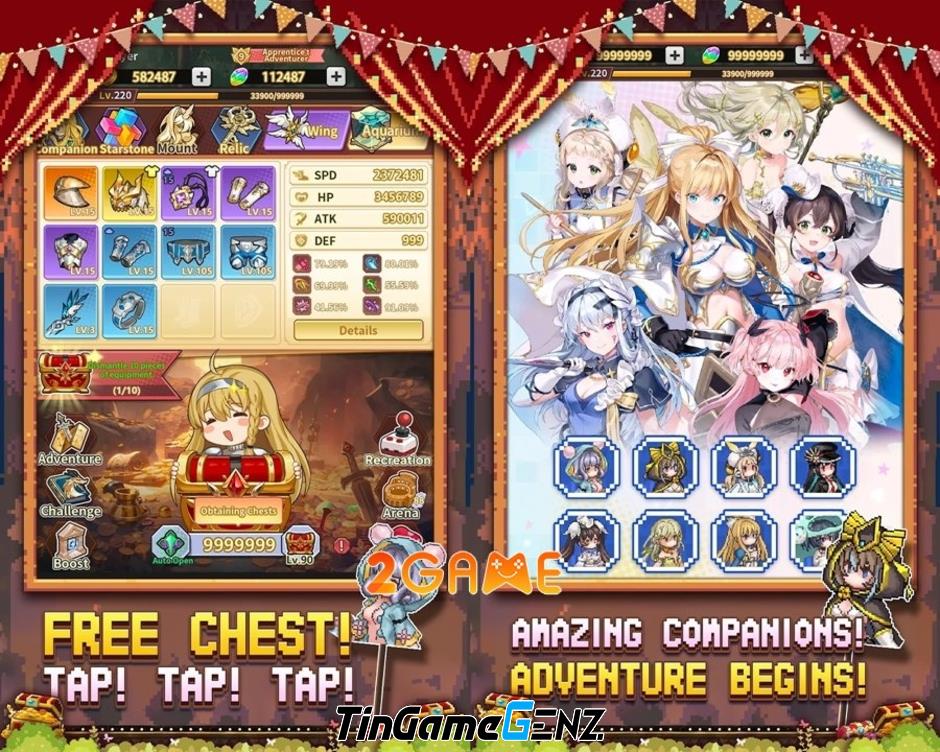 Game nhập vai thời gian thực Call to Adventure: Magic Chest với đồ họa đẹp mắt